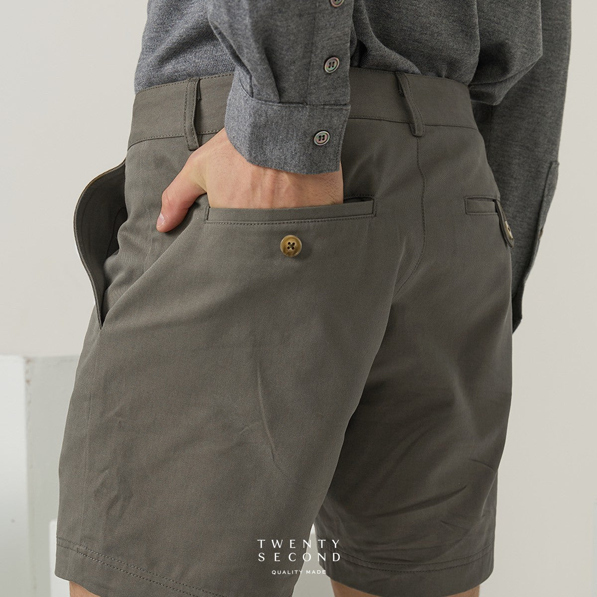 URBAN CHINO SHORTS - GREY