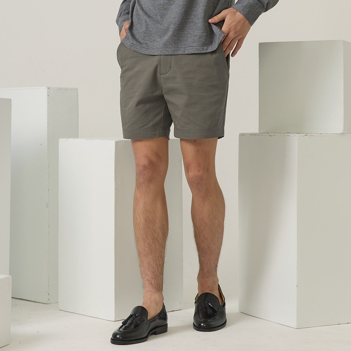 URBAN CHINO SHORTS - GREY