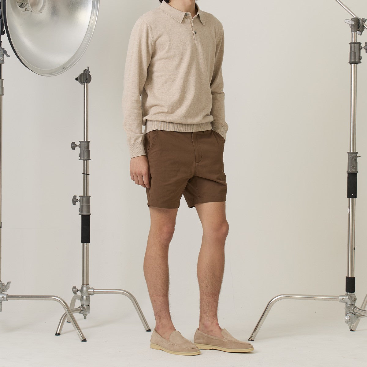 URBAN CHINO SHORTS - BROWN