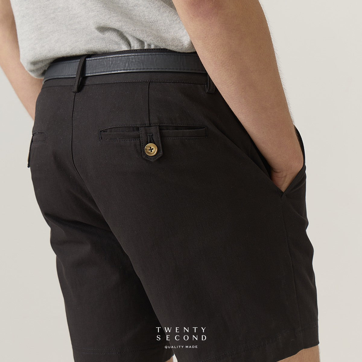 URBAN CHINO SHORTS - BLACK