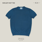 SHELBY KNIT TEE - BLUE