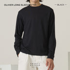 OLIVER LONG SLEEVES TEE - BLACK