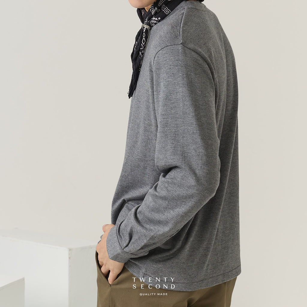 OLIVER LONG SLEEVES TEE - GREY