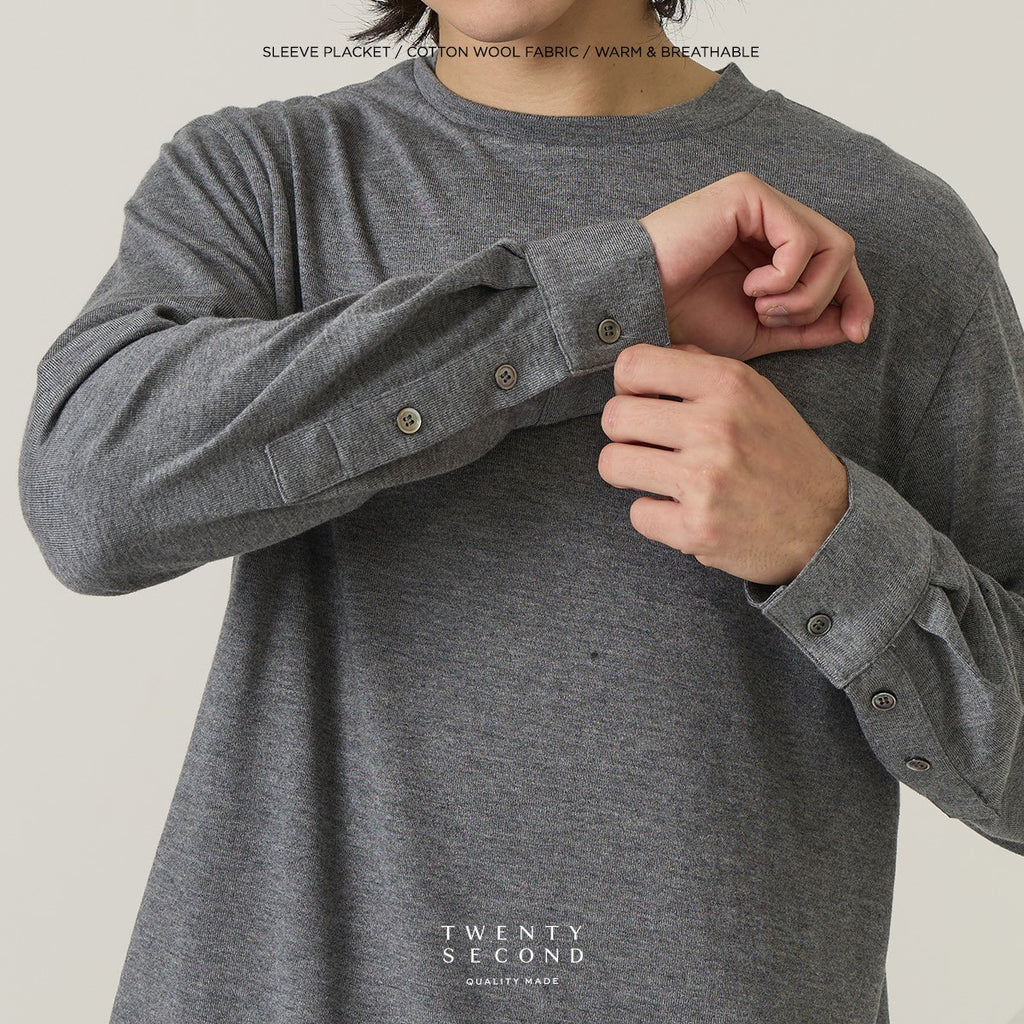 OLIVER LONG SLEEVES TEE - GREY