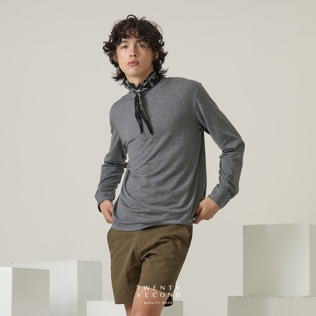 OLIVER LONG SLEEVES TEE - GREY