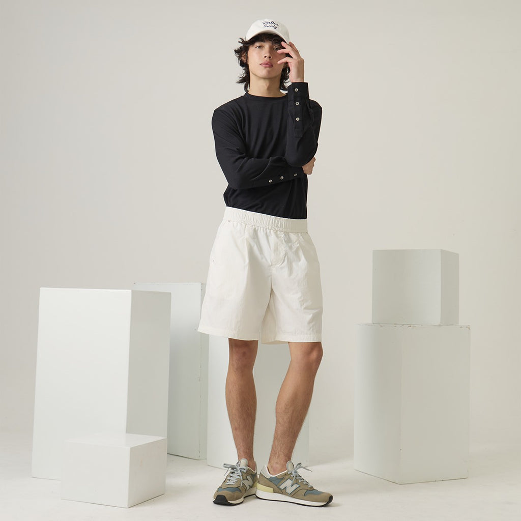 OLIVER LONG SLEEVES TEE - BLACK