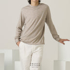 OLIVER LONG SLEEVES TEE - KHAKI