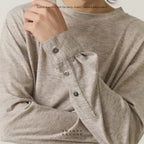 OLIVER LONG SLEEVES TEE - KHAKI