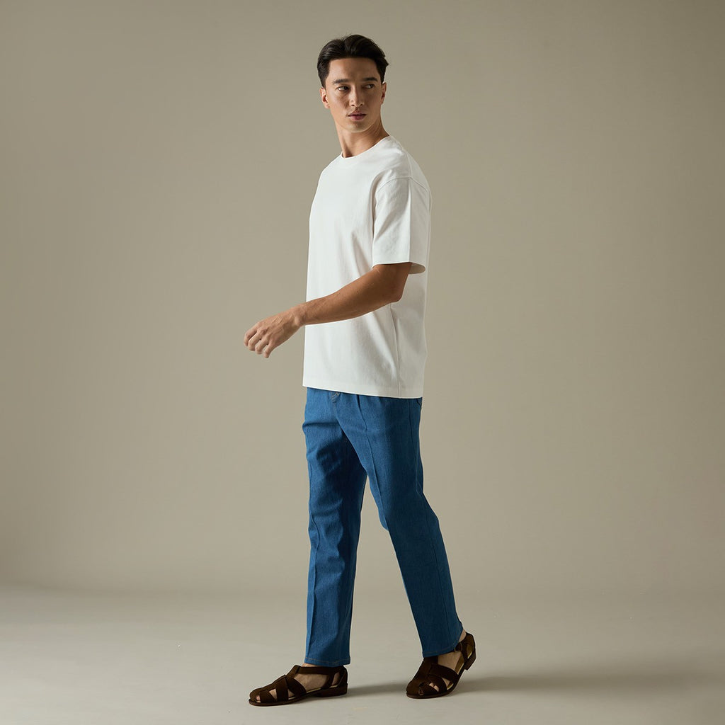 RELAXCOOL SEAMLESS OVERSIZED TEE - WHITE