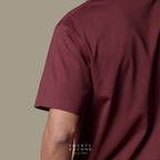 RELAXCOOL SEAMLESS OVERSIZED TEE - MAROON