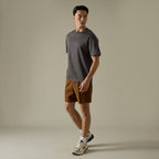 RELAXCOOL SEAMLESS OVERSIZED TEE - DARK GREY