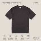 RELAXCOOL SEAMLESS OVERSIZED TEE - DARK GREY