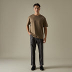 RELAXCOOL SEAMLESS OVERSIZED TEE - BROWN