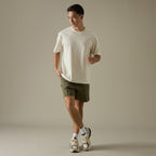 RELAXCOOL SEAMLESS OVERSIZED TEE - BEIGE