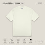 RELAXCOOL SEAMLESS OVERSIZED TEE - BEIGE