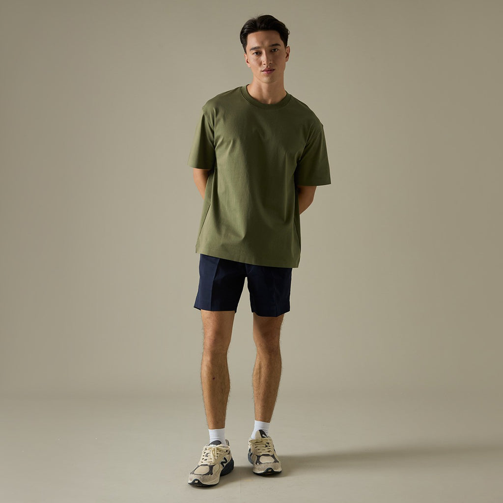 RELAXCOOL SEAMLESS OVERSIZED TEE - OLIVE