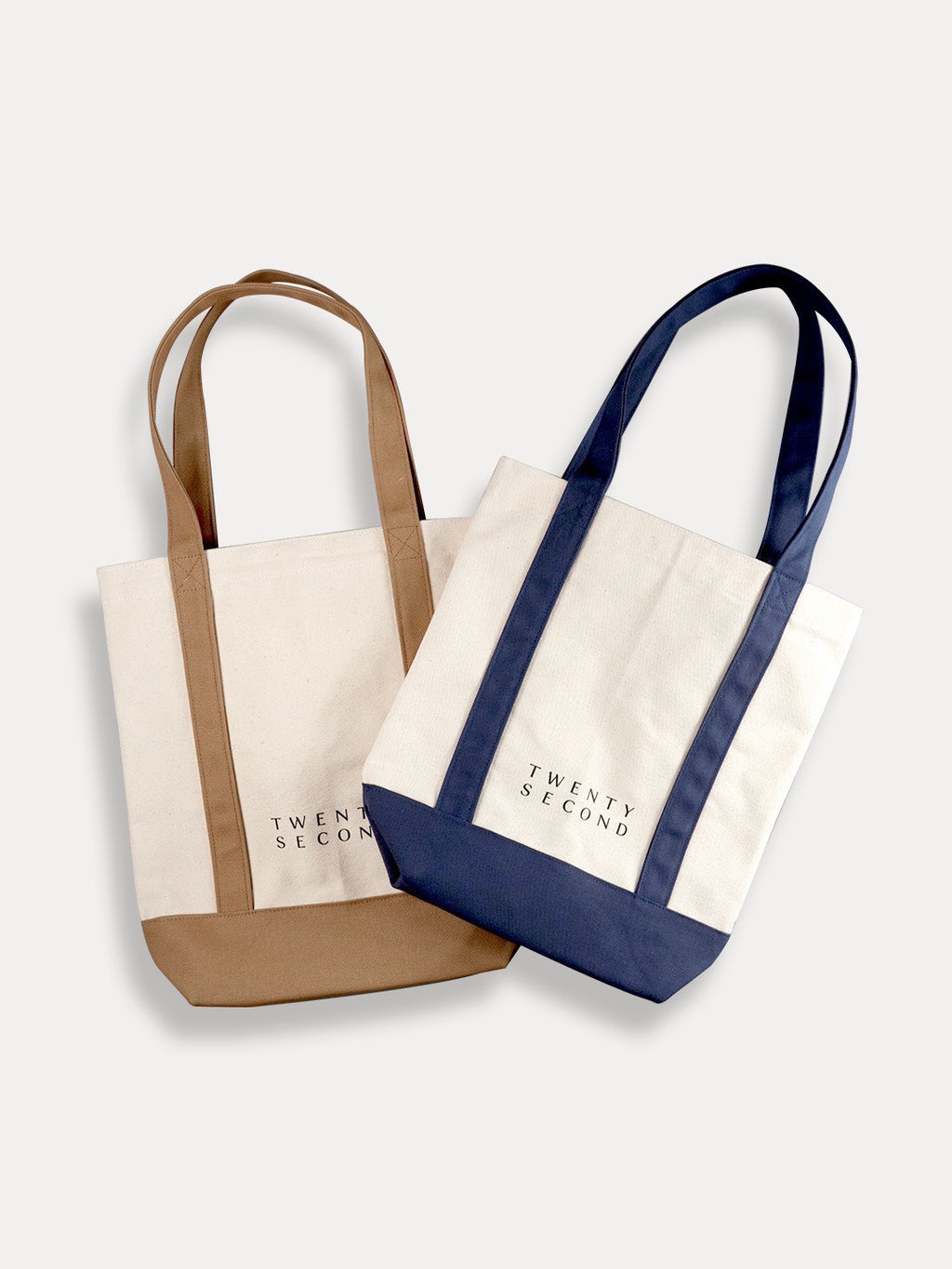 TWO-TONE TOTE BAG - NAVY