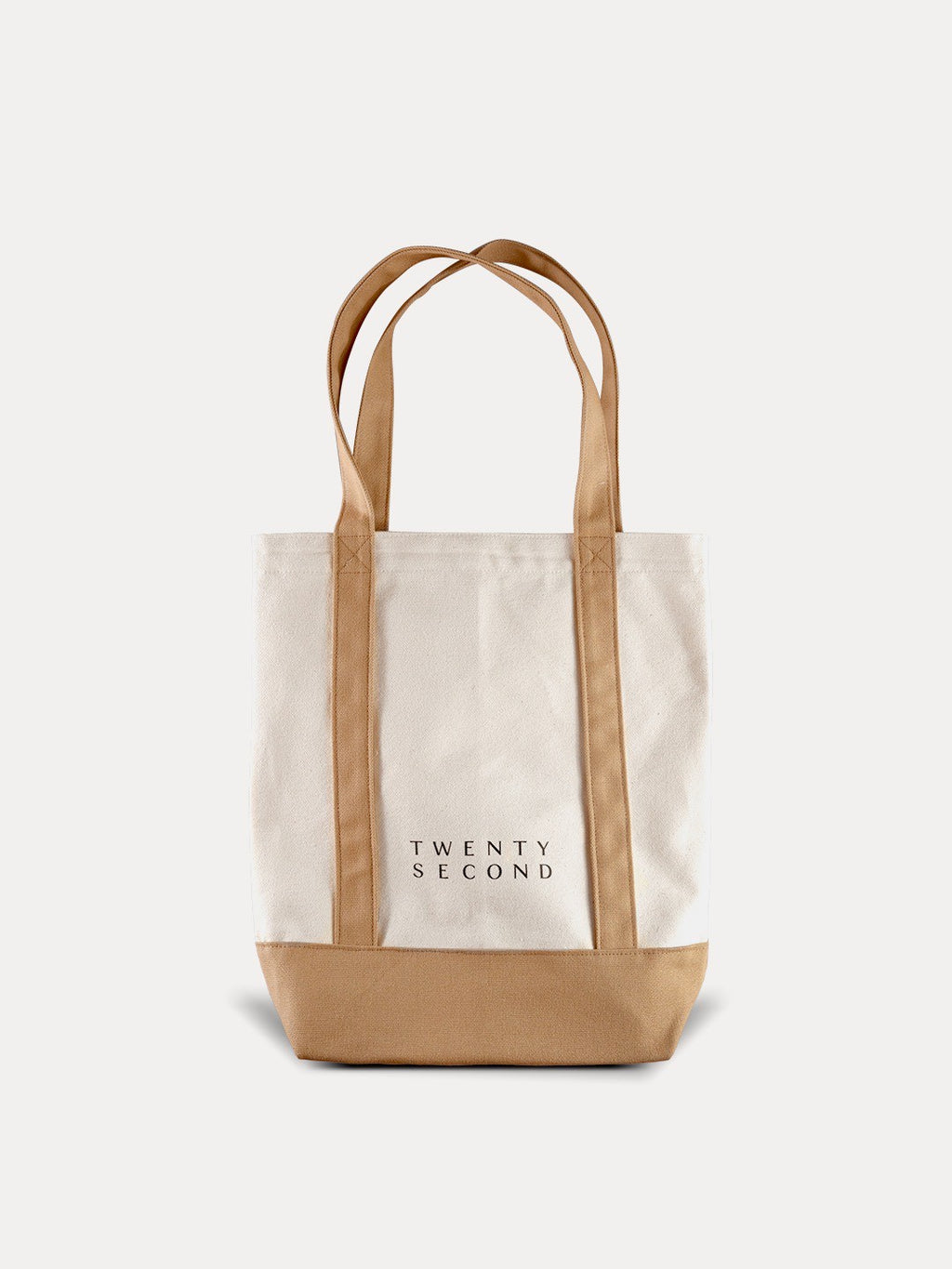 TWO-TONE TOTE BAG - KHAKI