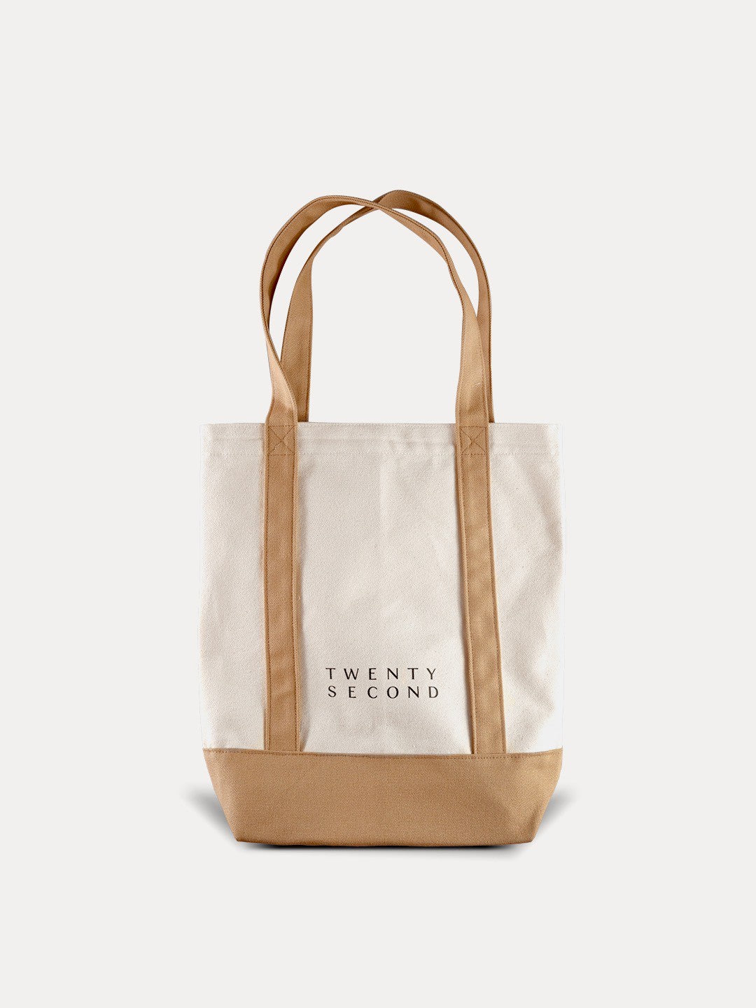 TWO-TONE TOTE BAG - KHAKI