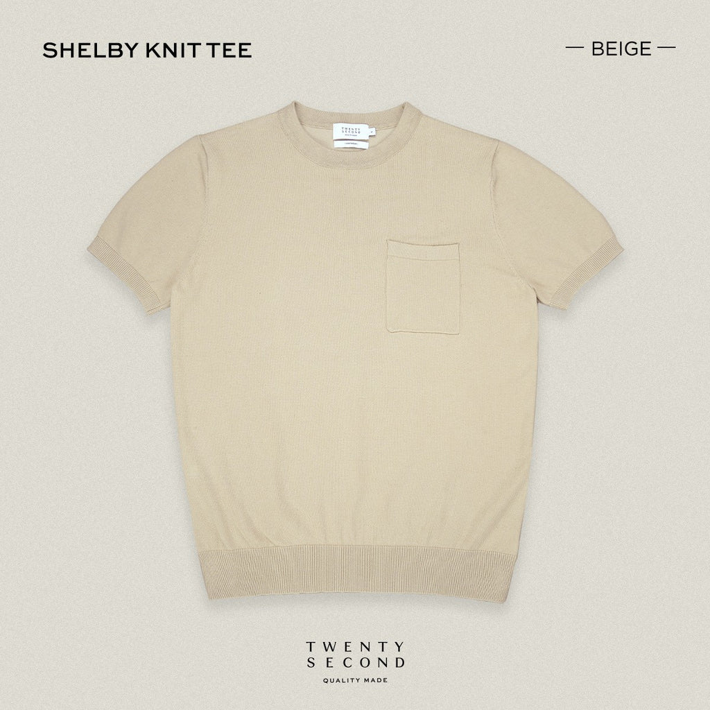 SHELBY KNIT TEE - KHAKI