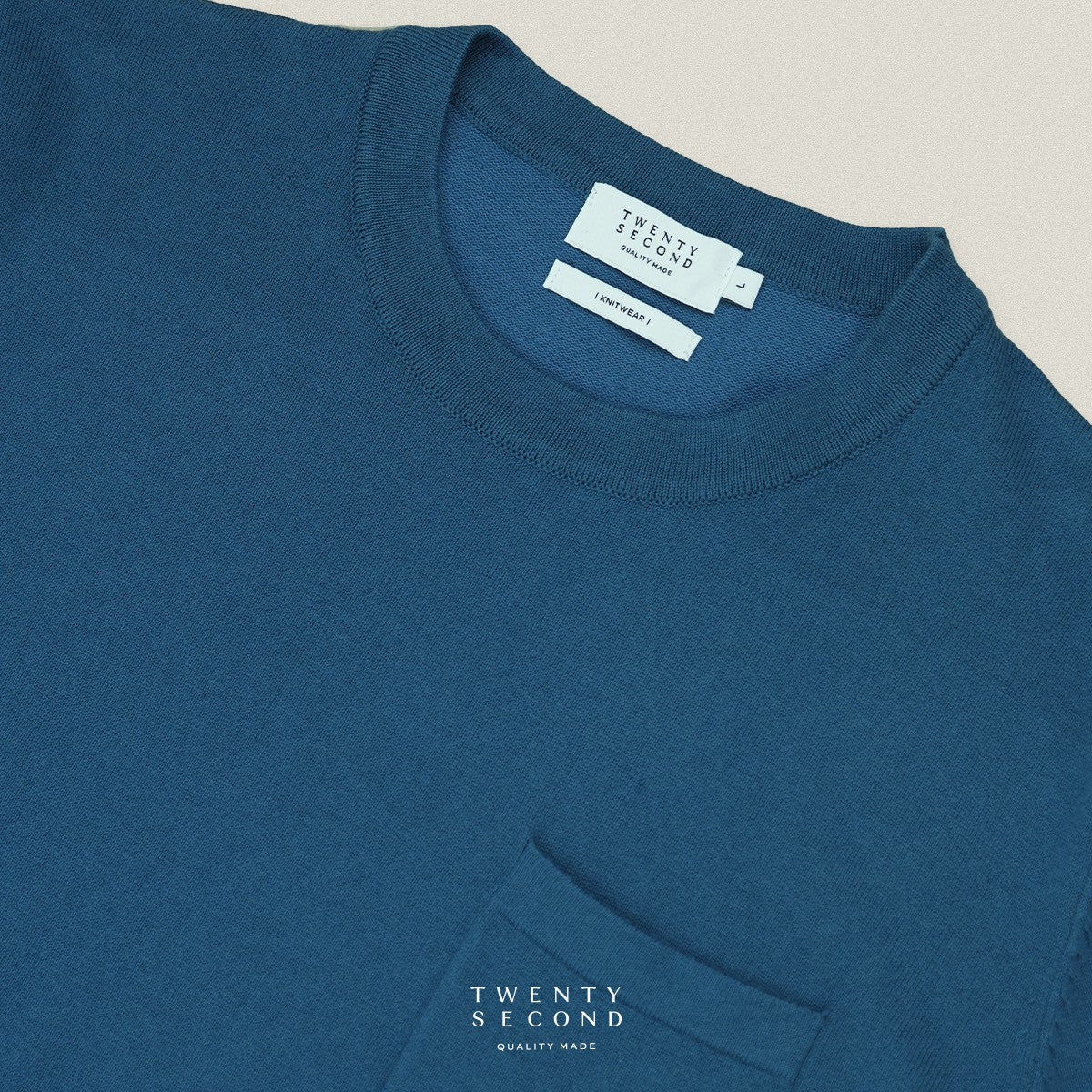 SHELBY KNIT TEE - BLUE
