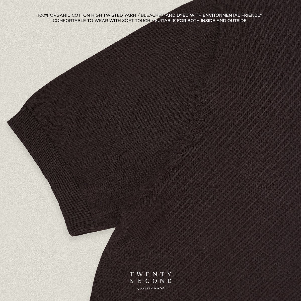 SHELBY KNIT TEE - MOCHA