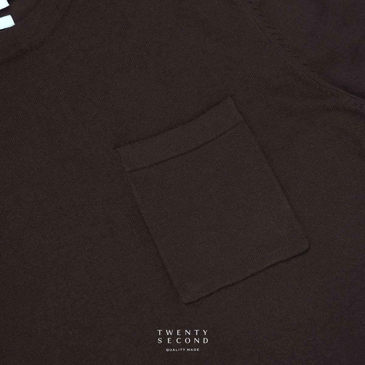 SHELBY KNIT TEE - MOCHA