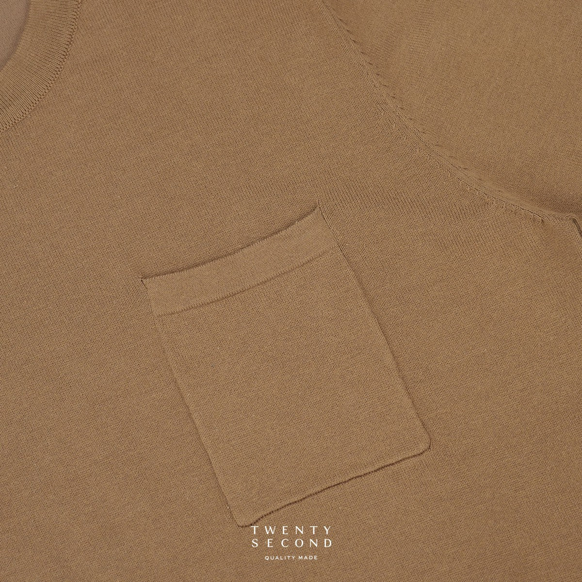 SHELBY KNIT TEE - LATTE