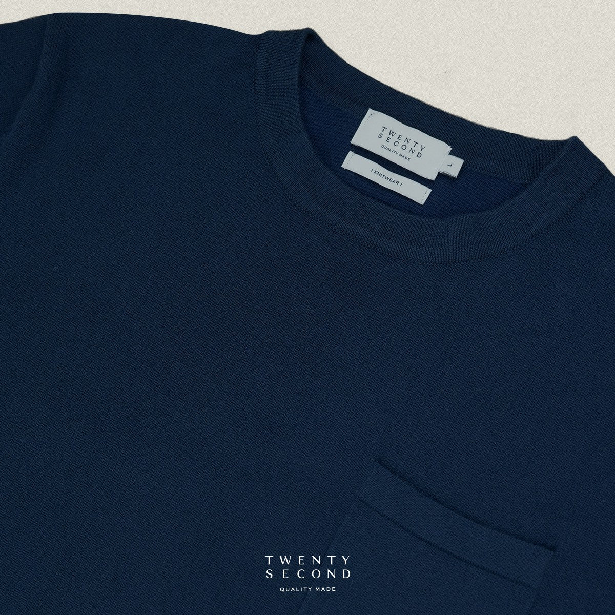 SHELBY KNIT TEE - NAVY