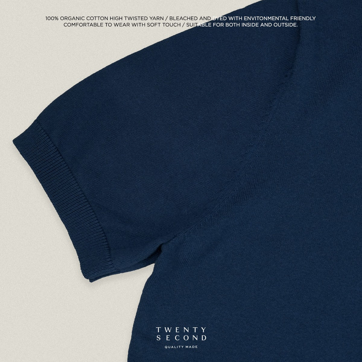 SHELBY KNIT TEE - NAVY