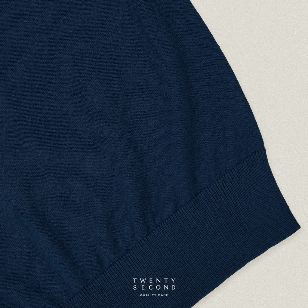 SHELBY KNIT TEE - NAVY