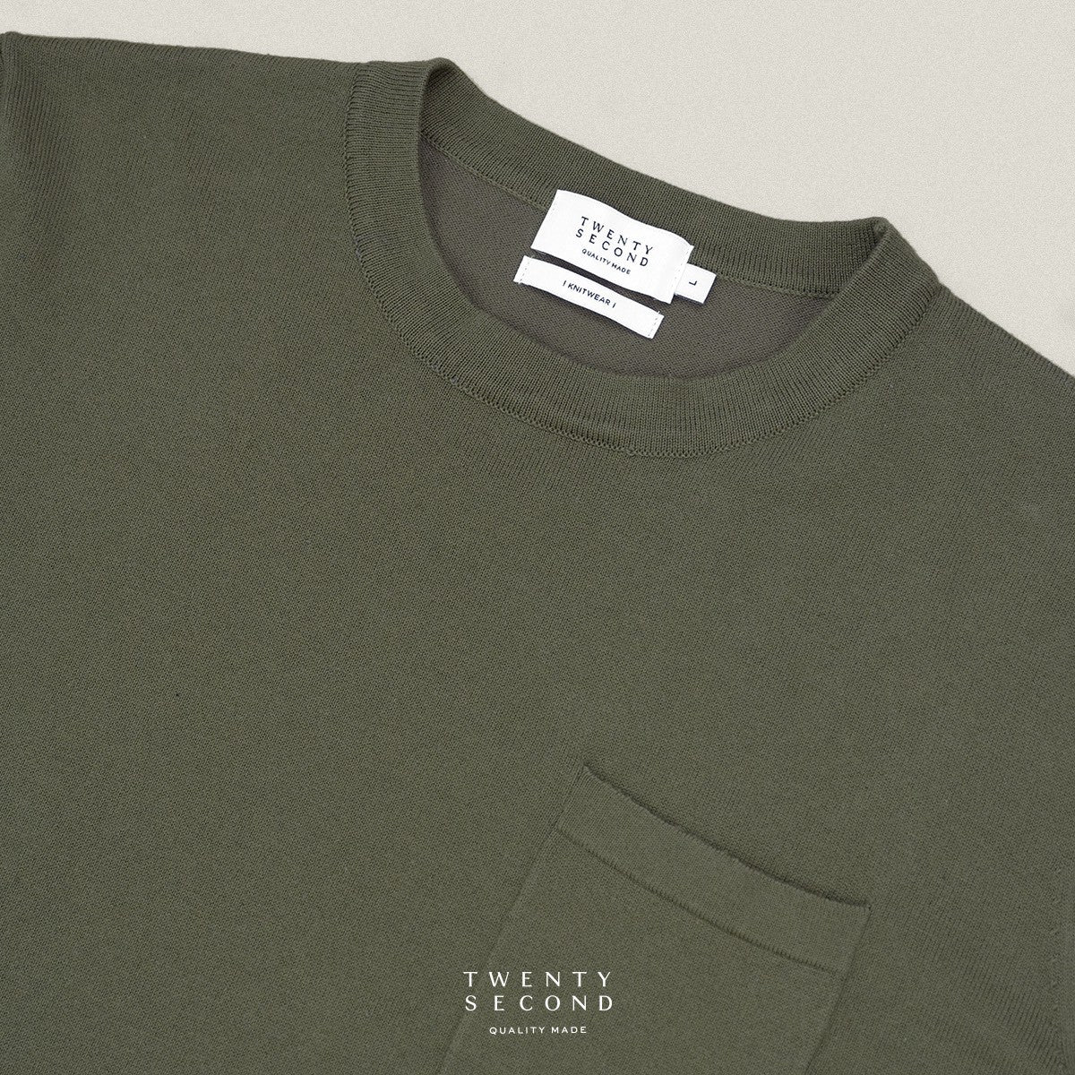 SHELBY KNIT TEE - OLIVE