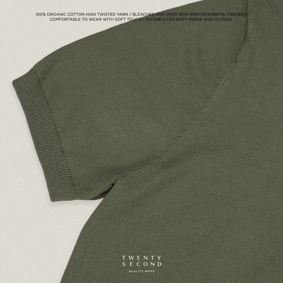 SHELBY KNIT TEE - OLIVE