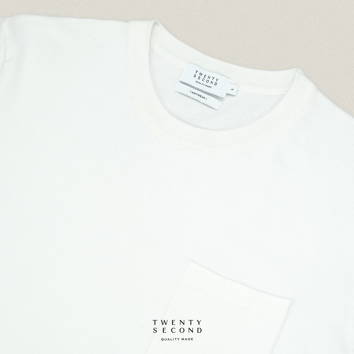 SHELBY KNIT TEE - WHITE
