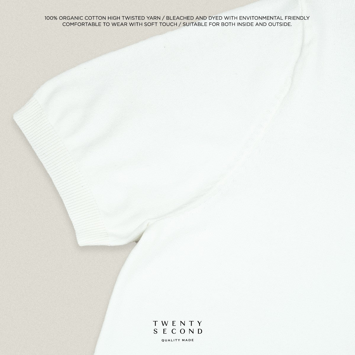 SHELBY KNIT TEE - WHITE