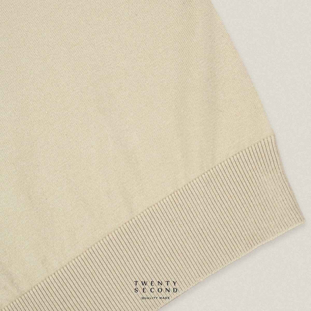 SHELBY KNIT TEE - KHAKI