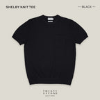 SHELBY KNIT TEE - BLACK