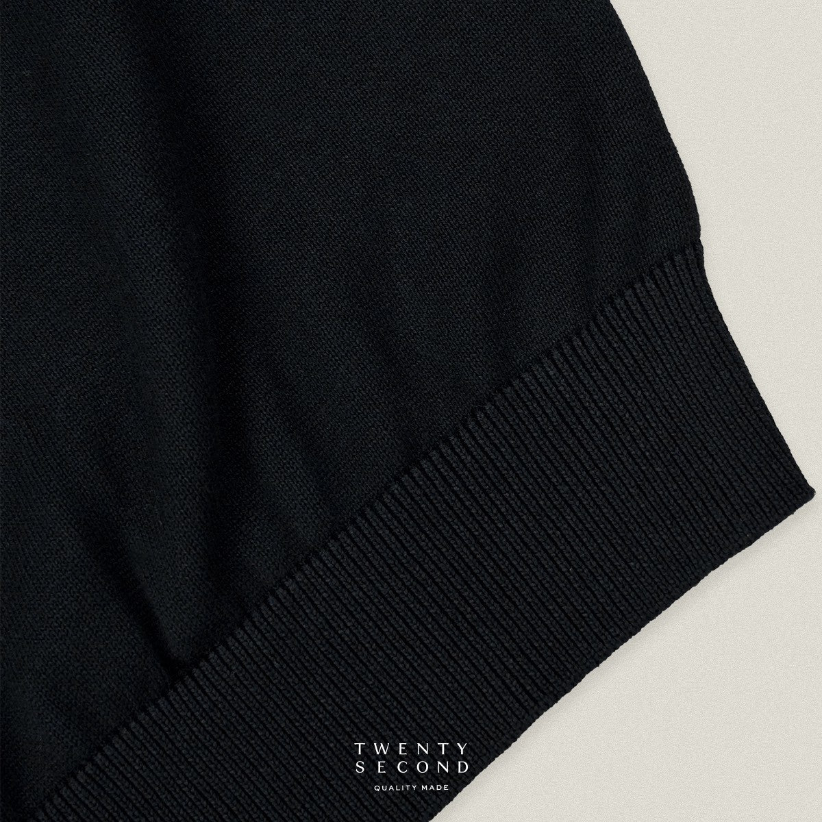 SHELBY KNIT TEE - BLACK