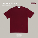 THE NEW SUPER SOFT COTTON TEE - MAROON
