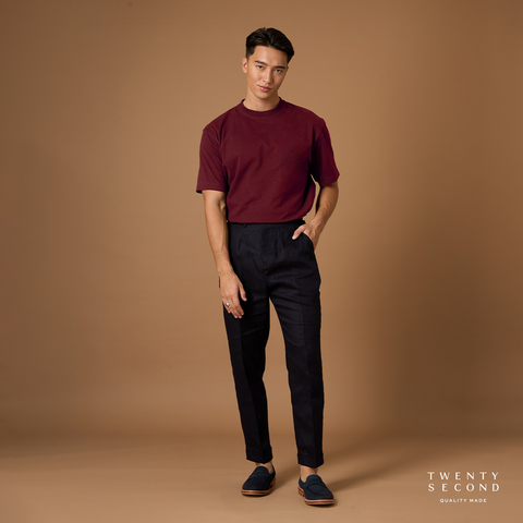 THE NEW SUPER SOFT COTTON TEE - MAROON