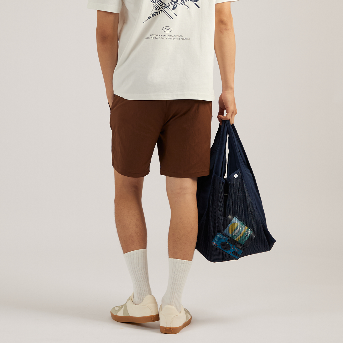 NYLON GROCERY BAG - DARKBLUE