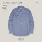 OLD TOWN GINGHAM SHIRTS - NAVY
