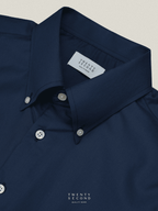 WRINKLE FREE BTD SHIRT - DARK BLUE (Slim Fit)