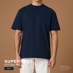 THE NEW SUPER SOFT COTTON TEE - NAVY