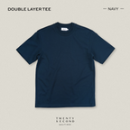 DOUBLE LAYER TEE - NAVY