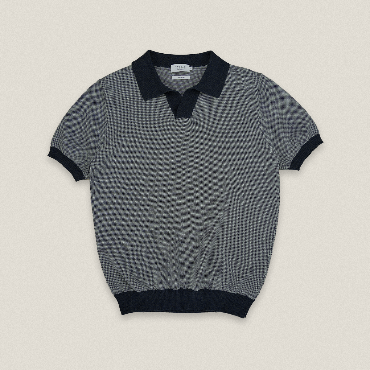 THEO KNIT POLO - NAVY
