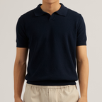 LUCCA KNIT POLO - NAVY