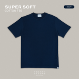 THE NEW SUPER SOFT COTTON TEE - NAVY