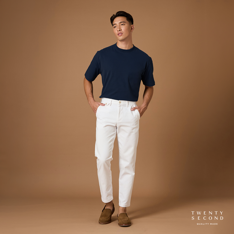 THE NEW SUPER SOFT COTTON TEE - NAVY