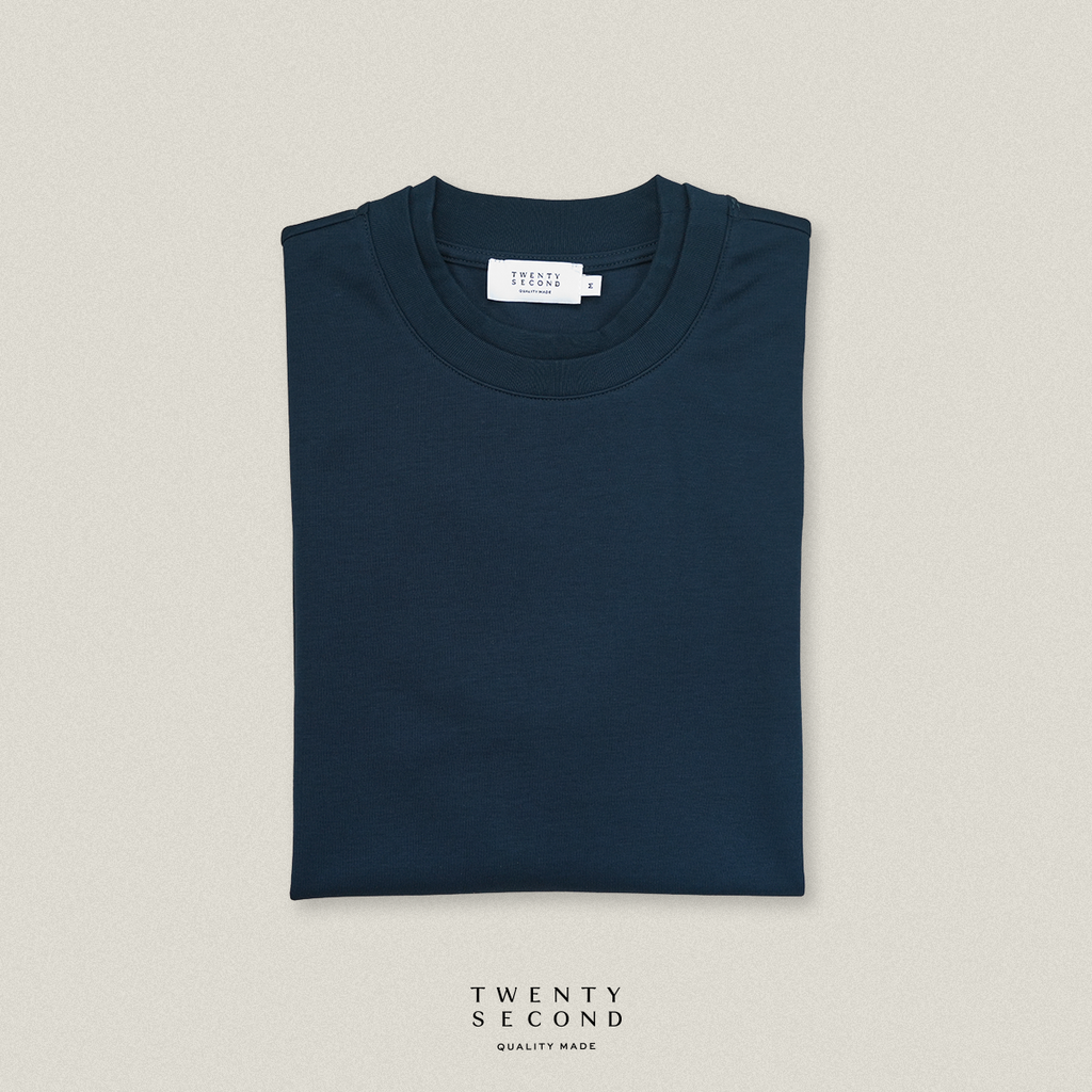 DOUBLE LAYER TEE - NAVY